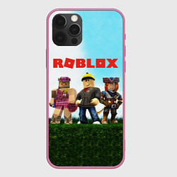 Чехол для iPhone 12 Pro Max ROBLOX, цвет: 3D-малиновый