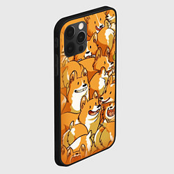 Чехол для iPhone 12 Pro Max Корги, цвет: 3D-черный — фото 2