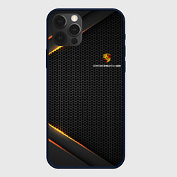 Чехол для iPhone 12 Pro Max PORSCHE, цвет: 3D-черный