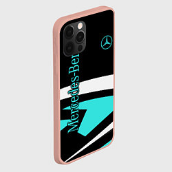 Чехол для iPhone 12 Pro Max Mercedes-Benz, цвет: 3D-светло-розовый — фото 2