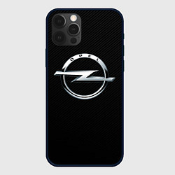Чехол для iPhone 12 Pro Max Opel, цвет: 3D-черный