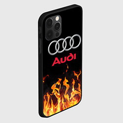 Чехол для iPhone 12 Pro Max AUDI, цвет: 3D-черный — фото 2