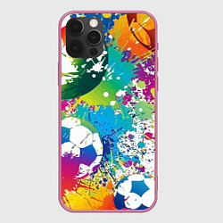 Чехол iPhone 12 Pro Max Football Paints