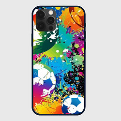 Чехол iPhone 12 Pro Max Football Paints