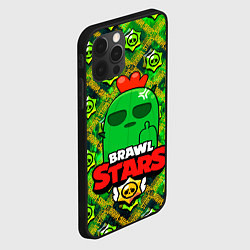 Чехол для iPhone 12 Pro Max Brawl Stars Spike, цвет: 3D-черный — фото 2