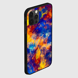 Чехол для iPhone 12 Pro Max Огненно-синий полутон, цвет: 3D-черный — фото 2