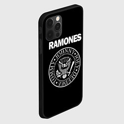 Чехол для iPhone 12 Pro Max RAMONES, цвет: 3D-черный — фото 2