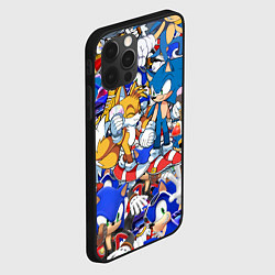 Чехол для iPhone 12 Pro Max SONIC PATTERN, цвет: 3D-черный — фото 2