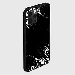 Чехол для iPhone 12 Pro Max БЕЛЫЕ ЧЕРЕПА, цвет: 3D-черный — фото 2