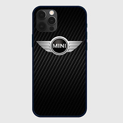 Чехол для iPhone 12 Pro Max MINI COOPER CARBON, цвет: 3D-черный