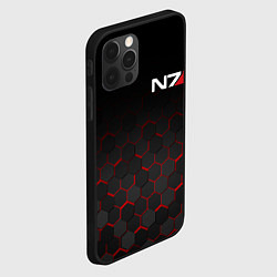 Чехол для iPhone 12 Pro Max MASS EFFECT N7, цвет: 3D-черный — фото 2