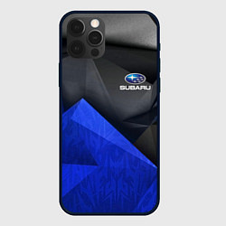 Чехол для iPhone 12 Pro Max SUBARU, цвет: 3D-черный