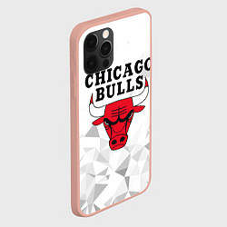 Чехол для iPhone 12 Pro Max CHICAGO BULLS, цвет: 3D-светло-розовый — фото 2