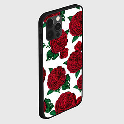 Чехол для iPhone 12 Pro Max Винтажные розы, цвет: 3D-черный — фото 2