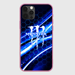 Чехол для iPhone 12 Pro Max MONSTER ENERGY, цвет: 3D-малиновый