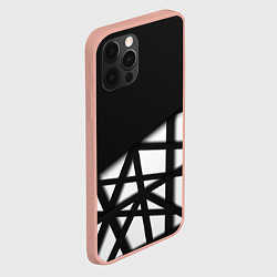 Чехол для iPhone 12 Pro Max BLACK GEOMETRY, цвет: 3D-светло-розовый — фото 2