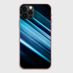 Чехол для iPhone 12 Pro Max GEOMETRY STRIPES, цвет: 3D-светло-розовый