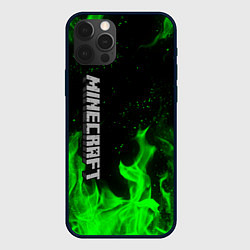 Чехол для iPhone 12 Pro Max MINECRAFT, цвет: 3D-черный