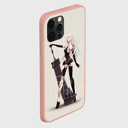 Чехол для iPhone 12 Pro Max A2, цвет: 3D-светло-розовый — фото 2