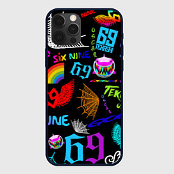 Чехол для iPhone 12 Pro Max 6IX9INE, цвет: 3D-черный