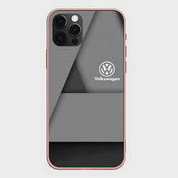 Чехол для iPhone 12 Pro Max VOLKSWAGEN, цвет: 3D-светло-розовый