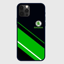 Чехол для iPhone 12 Pro Max SKODA, цвет: 3D-черный