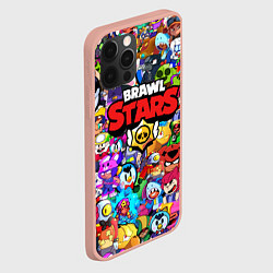 Чехол для iPhone 12 Pro Max BRAWL STARS ВСЕ ПЕРСОНАЖИ, цвет: 3D-светло-розовый — фото 2