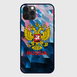 Чехол для iPhone 12 Pro Max RUSSIA, цвет: 3D-черный