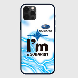 Чехол для iPhone 12 Pro Max SUBARU, цвет: 3D-черный