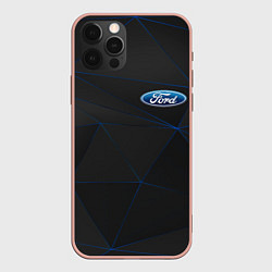 Чехол для iPhone 12 Pro Max FORD, цвет: 3D-светло-розовый