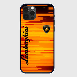 Чехол для iPhone 12 Pro Max LAMBORGHINI, цвет: 3D-черный