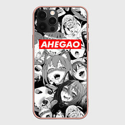 Чехол для iPhone 12 Pro Max AHEGAO АХЕГАО, цвет: 3D-светло-розовый