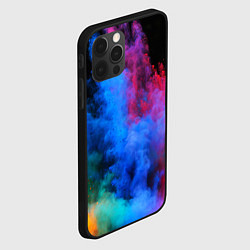 Чехол для iPhone 12 Pro Max КРАСКИ, цвет: 3D-черный — фото 2