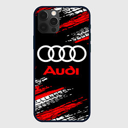 Чехол для iPhone 12 Pro Max AUDI, цвет: 3D-черный