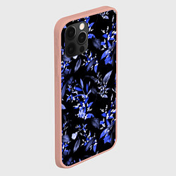 Чехол для iPhone 12 Pro Max Ночные цветы, цвет: 3D-светло-розовый — фото 2