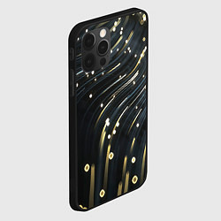 Чехол для iPhone 12 Pro Max Абстракция искры полосы боке, цвет: 3D-черный — фото 2
