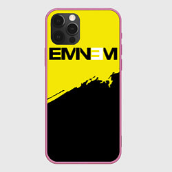Чехол для iPhone 12 Pro Max Eminem, цвет: 3D-малиновый