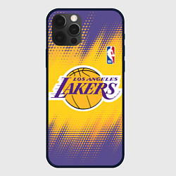 Чехол для iPhone 12 Pro Max Los Angeles Lakers, цвет: 3D-черный