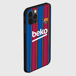 Чехол для iPhone 12 Pro Max FC Barcelona 2021, цвет: 3D-черный — фото 2