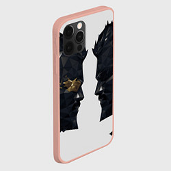 Чехол для iPhone 12 Pro Max Отражение Адама Дженсена Deus Ex, цвет: 3D-светло-розовый — фото 2