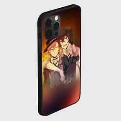 Чехол для iPhone 12 Pro Max Дазай и Чуя, цвет: 3D-черный — фото 2