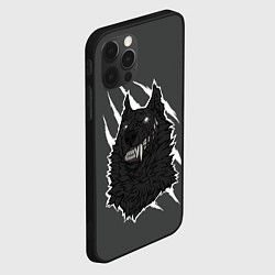 Чехол для iPhone 12 Pro Max Волк, цвет: 3D-черный — фото 2