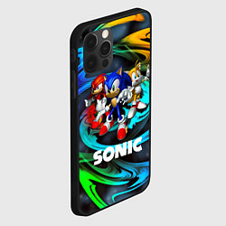 Чехол для iPhone 12 Pro Max SONIC TRIO, цвет: 3D-черный — фото 2