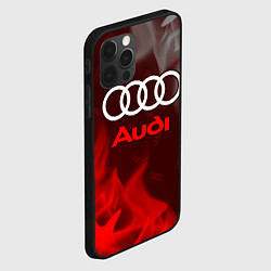 Чехол для iPhone 12 Pro Max AUDI АУДИ, цвет: 3D-черный — фото 2