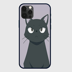 Чехол для iPhone 12 Pro Max Чёрный кот, цвет: 3D-черный