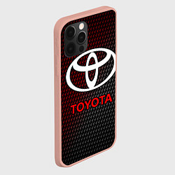 Чехол для iPhone 12 Pro Max TOYOTA ТОЙОТА, цвет: 3D-светло-розовый — фото 2