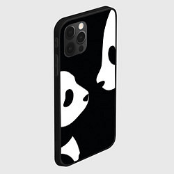 Чехол для iPhone 12 Pro Max Panda, цвет: 3D-черный — фото 2