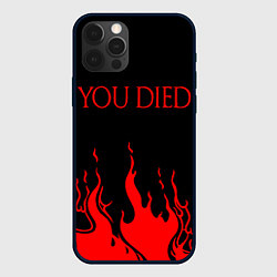 Чехол для iPhone 12 Pro Max YOU DIED, цвет: 3D-черный