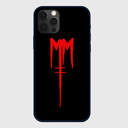 Чехол для iPhone 12 Pro Max Marilyn Manson, цвет: 3D-черный