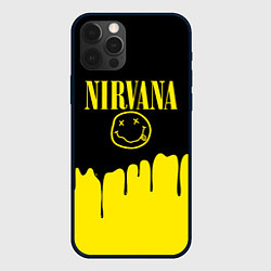 Чехол для iPhone 12 Pro Max Nirvana, цвет: 3D-черный